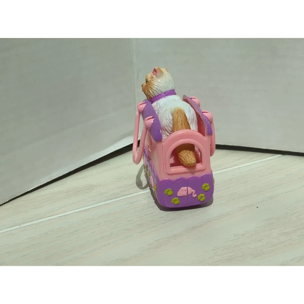 Barbie I Heart Pets Kitty Chic Cat Siamese white brown + pink purple carrier